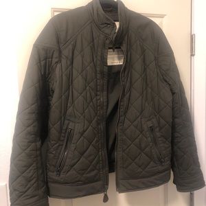 Men’s Abercrombie & Fitch quilted motto jacket